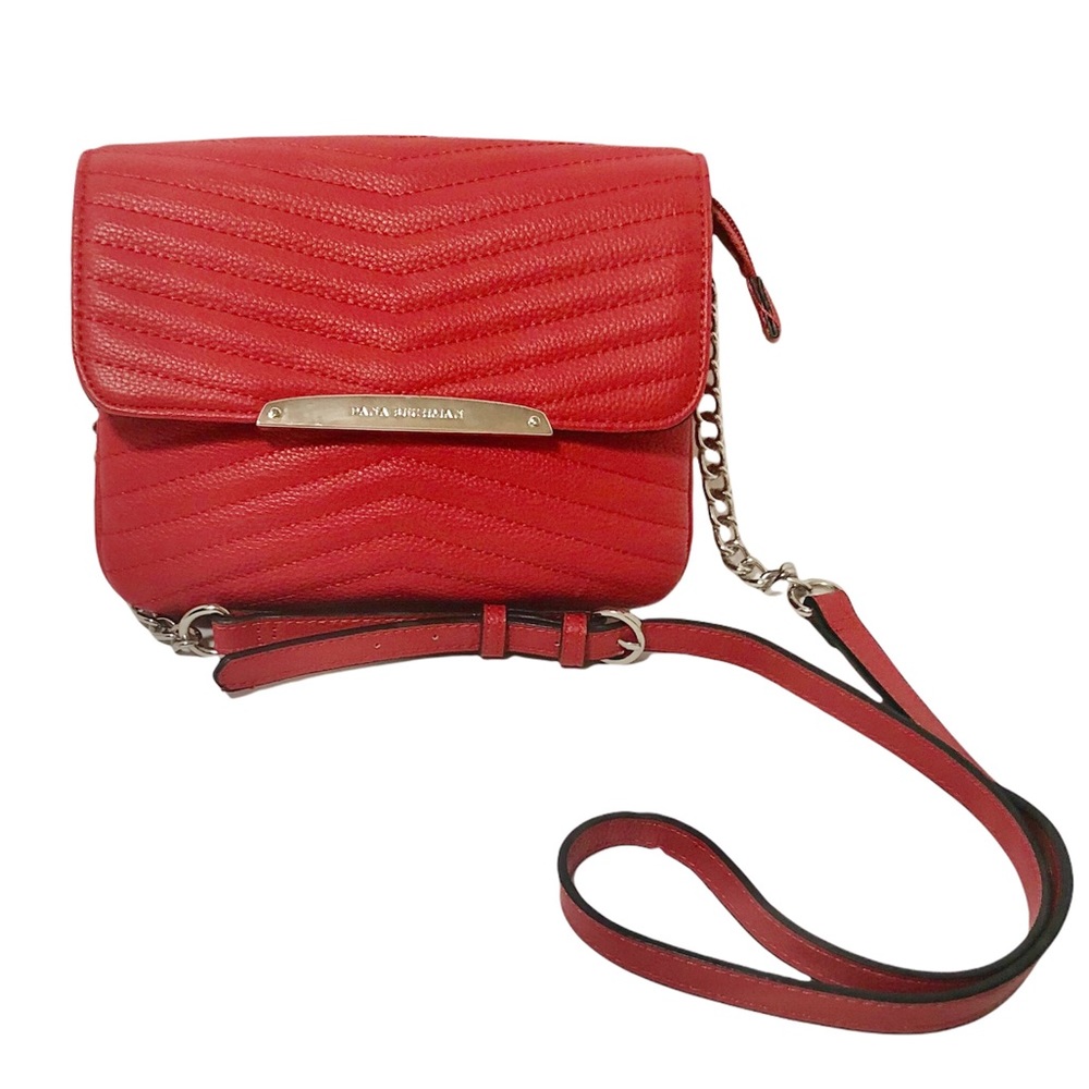 DANA BUCHMAN Chic Red Quilted leather bag